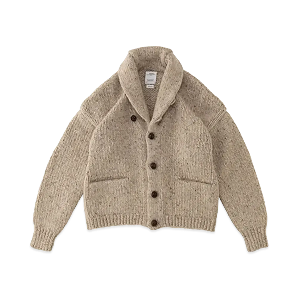 visvim COWICHAN SHORT HAND-KNIT "Ivory"