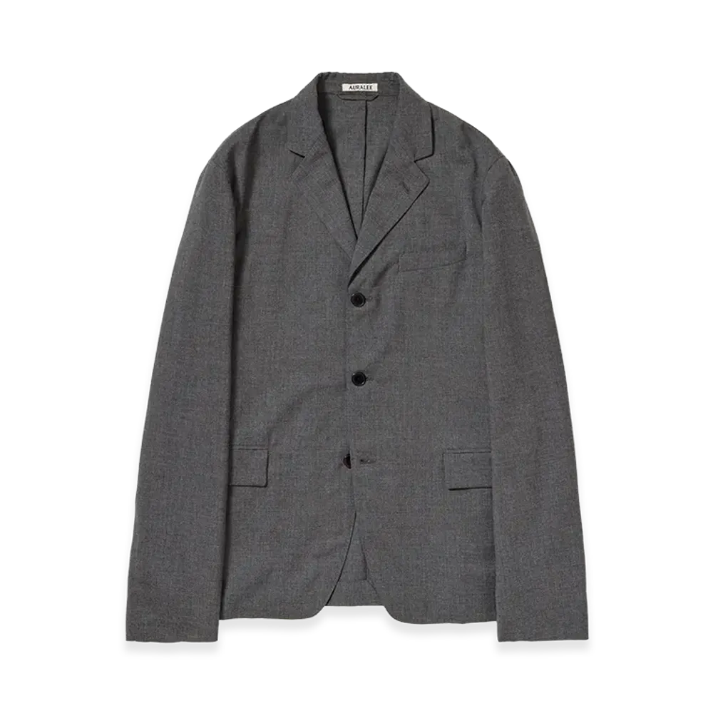 AURALEE Women's Summer Twist Cashmere Pora Jacket "Top Charcoal Gray"