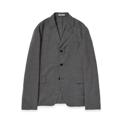 AURALEE Women's Summer Twist Cashmere Pora Jacket "Top Charcoal Gray"