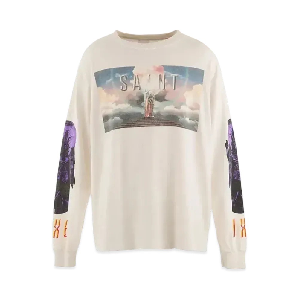 SAINT Mxxxxxx LS Tee_Saint Pictures "White" SM-YS1-0000-016