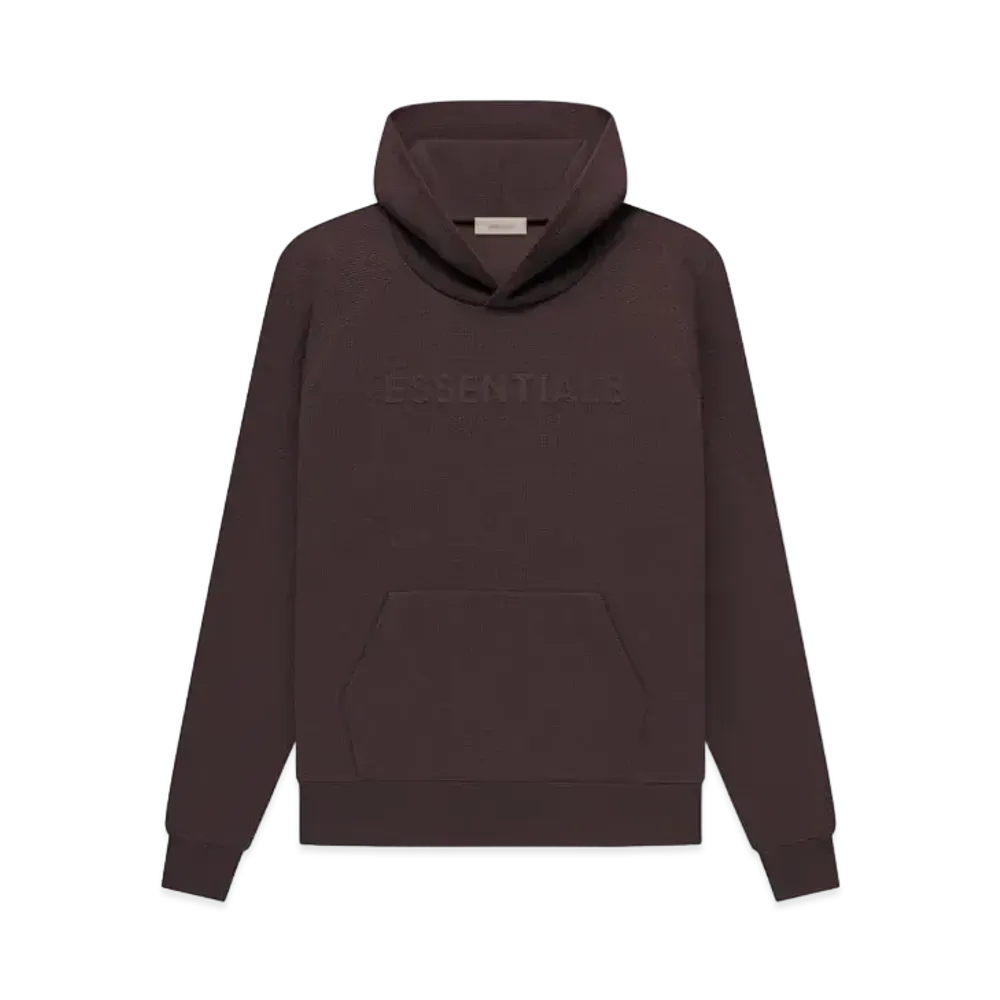 FEAR OF GOD ESSENTIALS Waffle Raglan Hoodie "Plum"