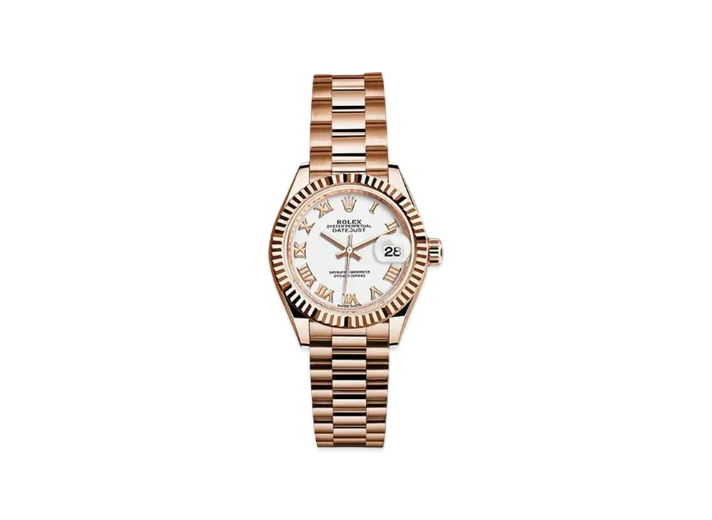 ROLEX Date-Just 28 White Dial 279175