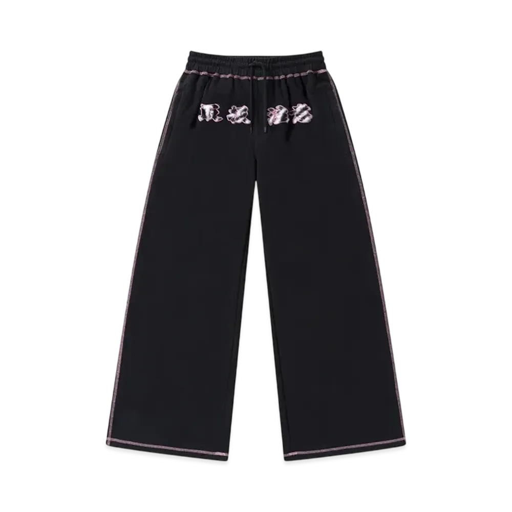 BlackEyePatch HWC Fur Patched Double Stitch Sweat Pants "Black"