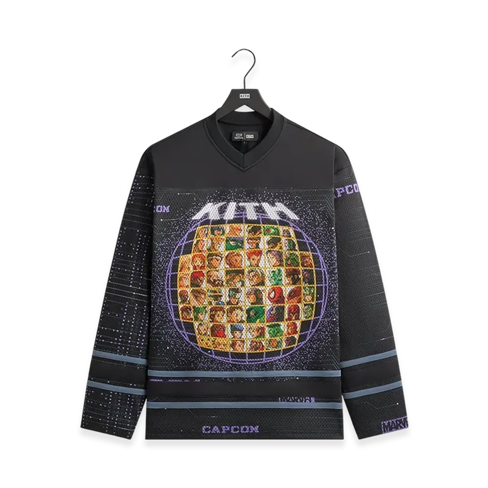 Kith x Marvel vs. Capcom Character Select Malik Jersey "Black"
