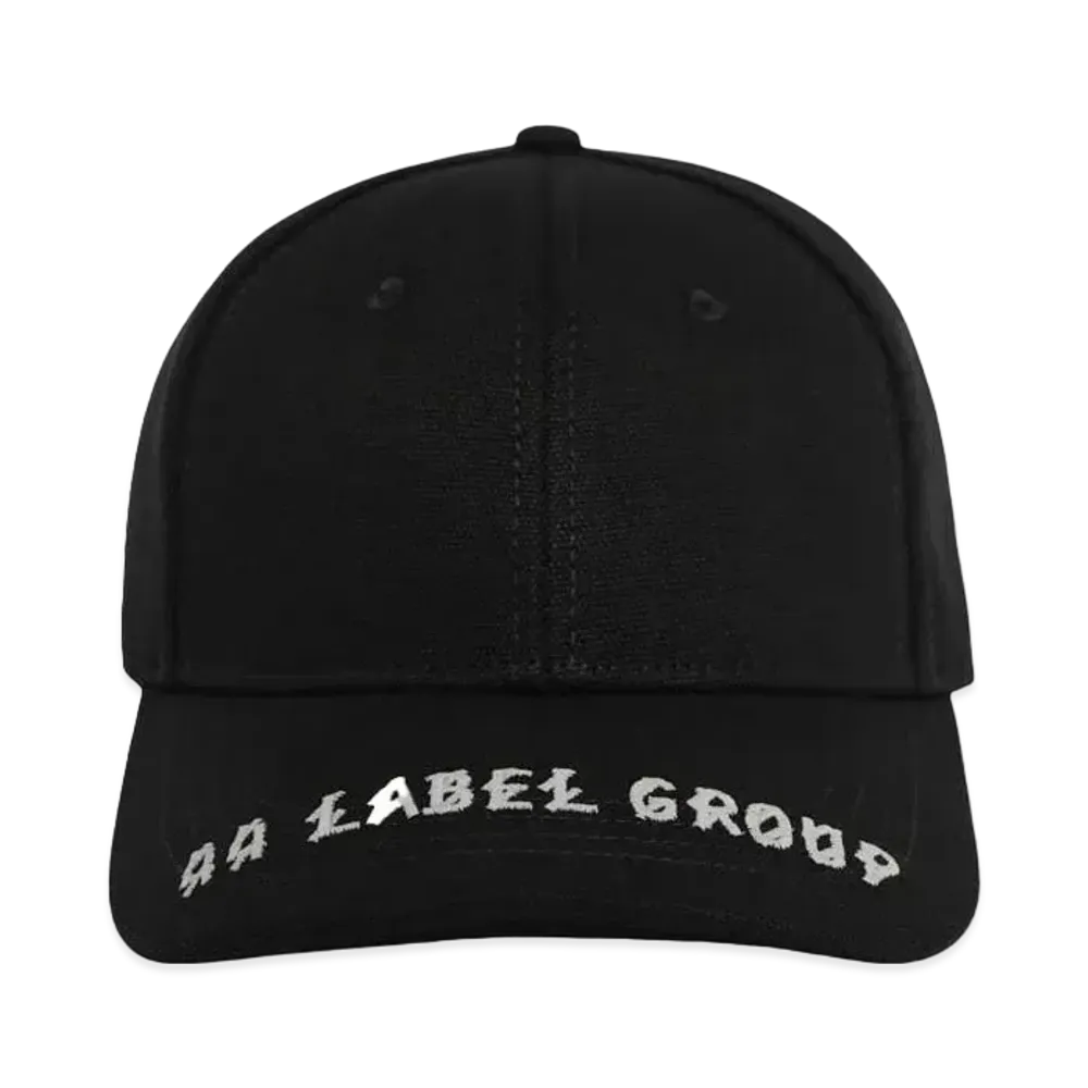 44 LABEL GROUP NEW M CAP COTTON GABARDINE BLACK + 44LG/BLAME CORAL NEON EMB "BLACK"