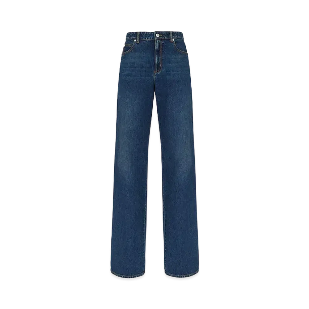 Alexander McQUEEN Wide Leg Jeans "Indigo"