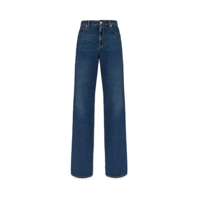 Alexander McQUEEN Wide Leg Jeans "Indigo"