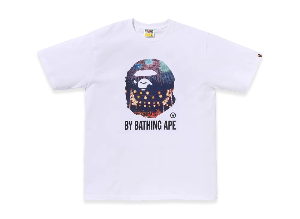 A BATHING APE Japanese Festival Photo by Bathing Ape Tee "White"