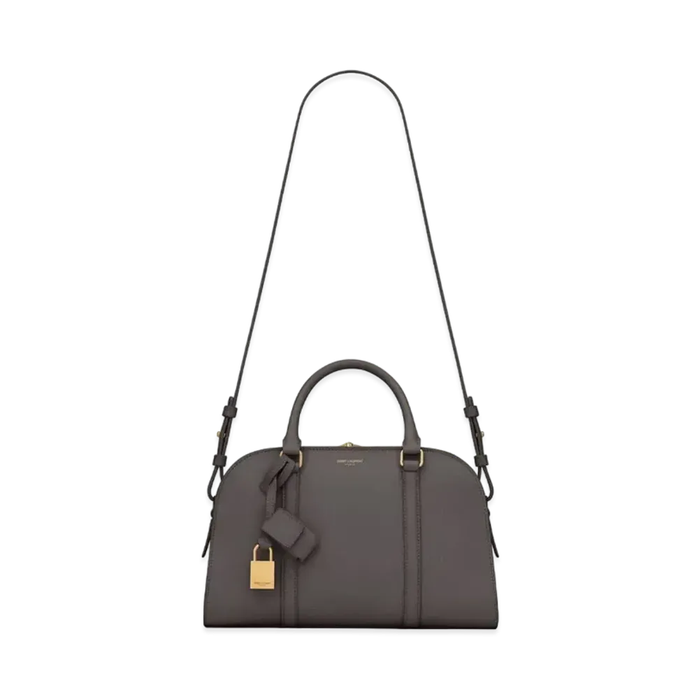Saint Laurent Lock Baby Duffle In Smooth Leather "Storm"