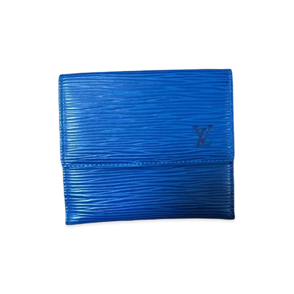 Louis Vuitton Epi W Hook Porte Monnaie Bie Cartescredit "Toledo Blue"