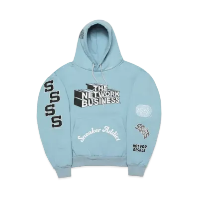 THE NETWORK BUSINESS Sweat Hoodie "Sax Blue" TNBC004-0160