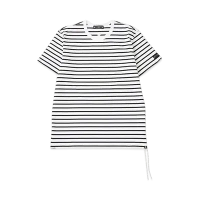 mastermind WORLD 2 Color Striped Tee "White"
