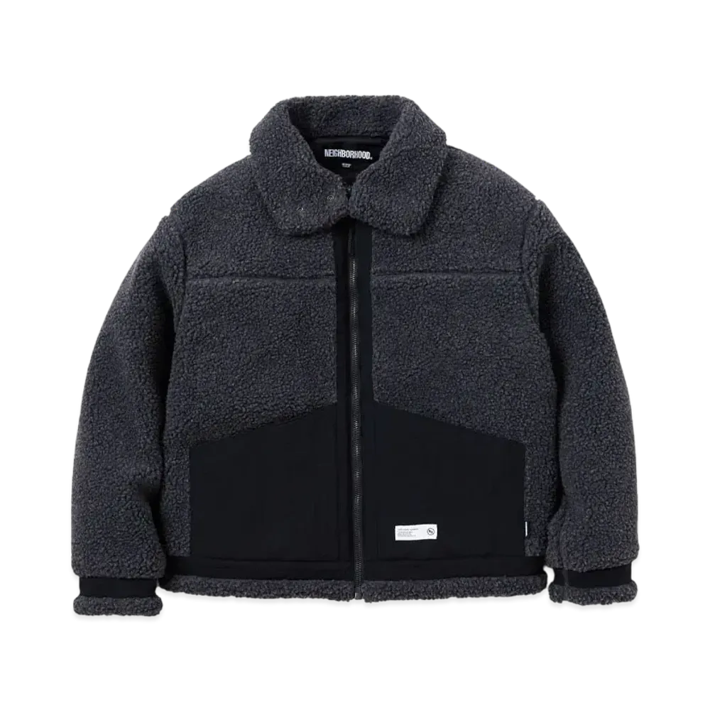 NEIGHBORHOOD Boa Fleece B-3 Type Jacket "Gray"