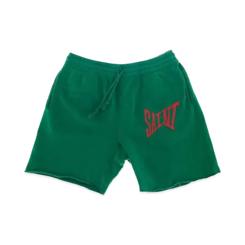 SAINT Mxxxxxx 22SS SWEAT SHORTS LOGO "Green"