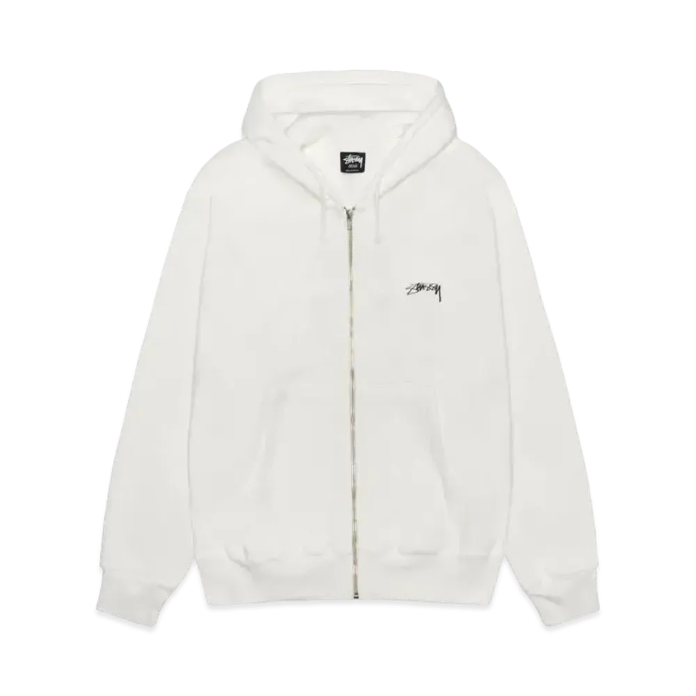 Stussy Smooth Stock Pigment Dyed Zip Hoodie "Natural" (FA24)