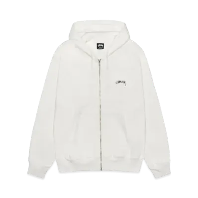 Stussy Smooth Stock Pigment Dyed Zip Hoodie "Natural" (FA24)