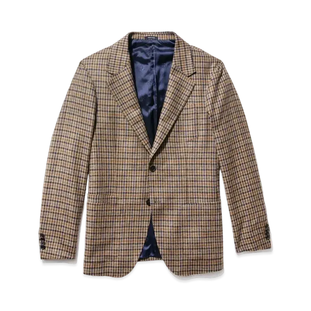 Noah Check Sack Jacket "Brown"