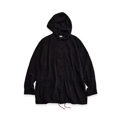 NICENESS D.Levene Napped Silk Shell Parka "Black"