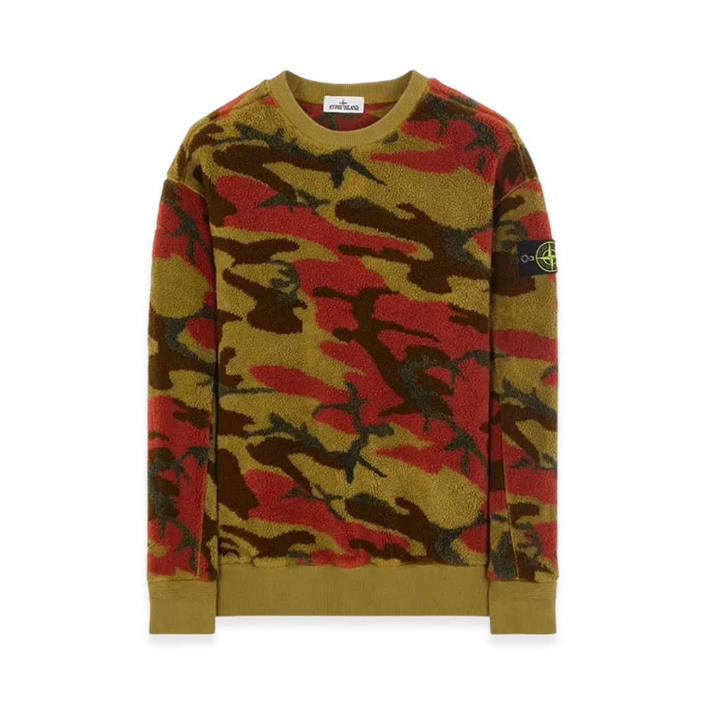 Stone Island 638E3 S.I. Heritage Camo Pile - 22FW "Military Green"
