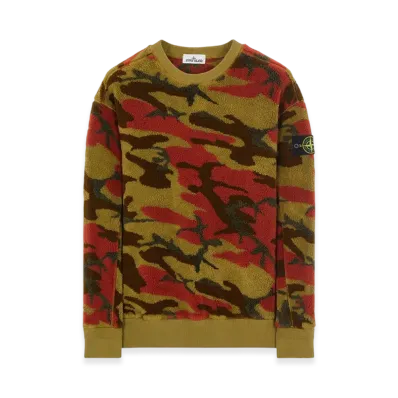 Stone Island 638E3 S.I. Heritage Camo Pile - 22FW "Military Green"