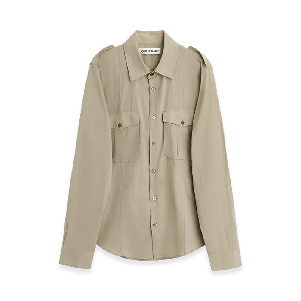OUR LEGACY Lean Shirt "Faint Check Cotton Gauze"