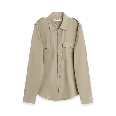 OUR LEGACY Lean Shirt "Faint Check Cotton Gauze"