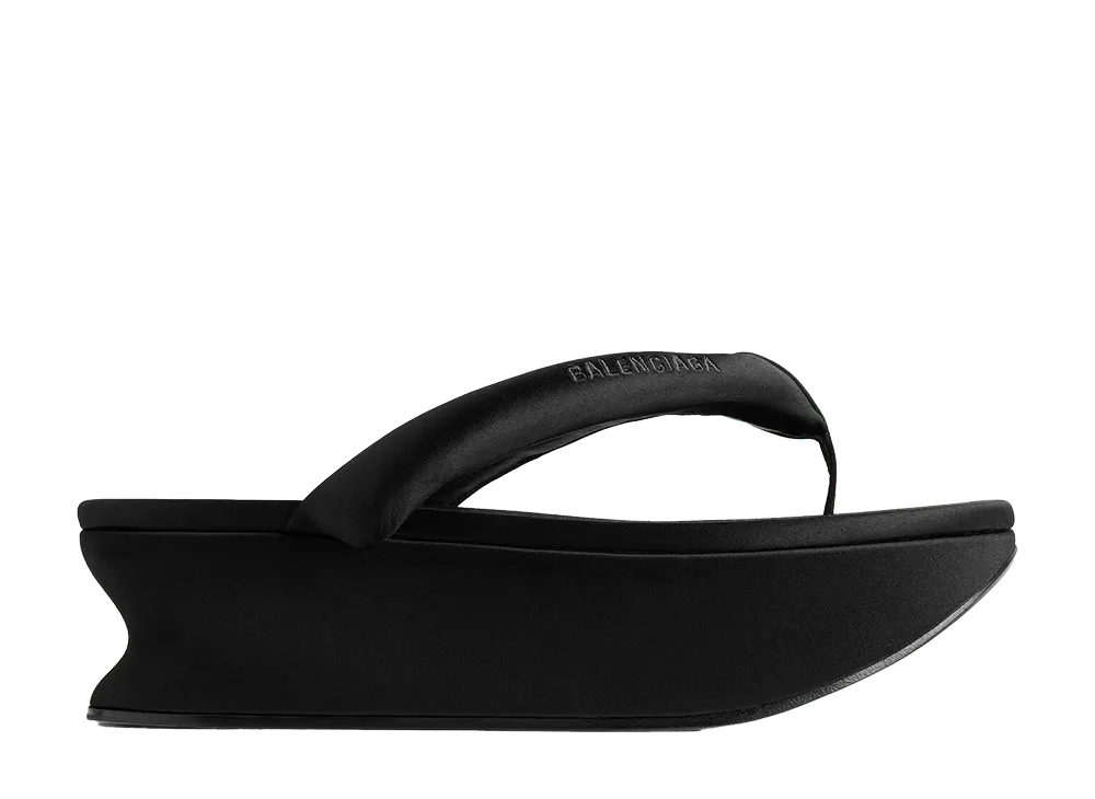 BALENCIAGA Women's Gaeta Thong "Black"