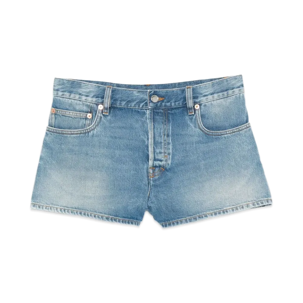 GUCCI Women's Pf12 Stone Washed Blue Denim "Blue"