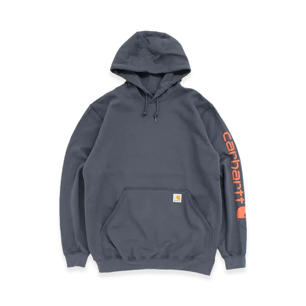 Carhartt Sleeve Logo Sweat Hoodie "Slate Blue"