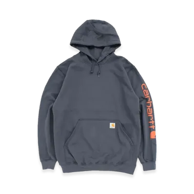 Carhartt Sleeve Logo Sweat Hoodie "Slate Blue"