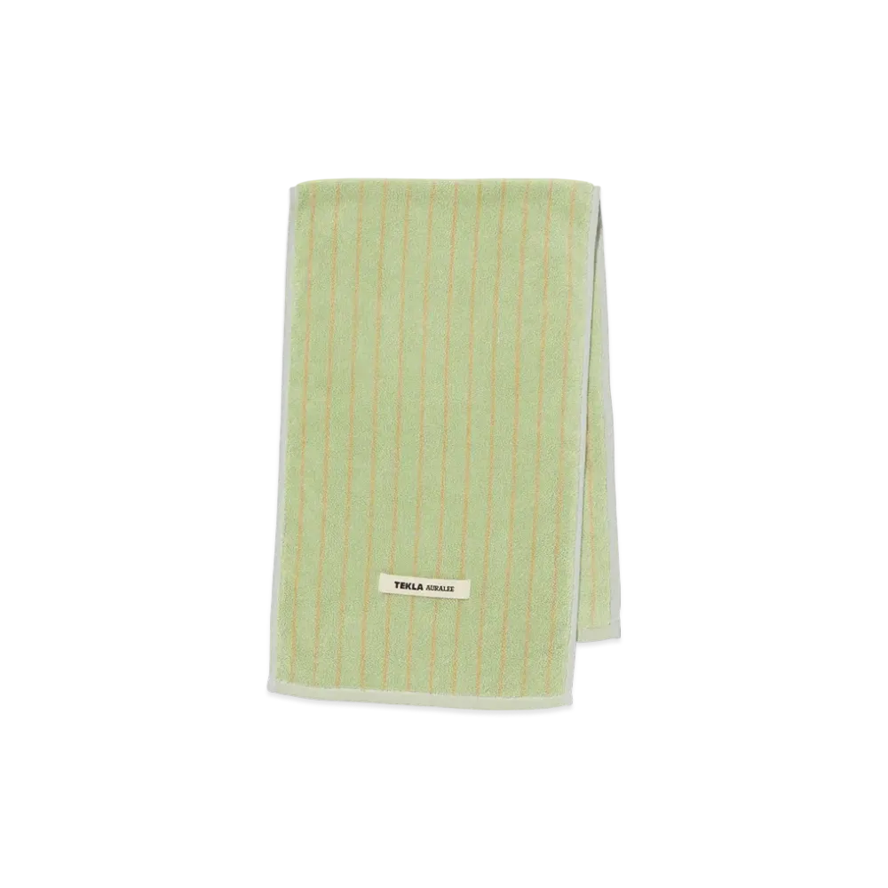 AURALEE Onsen Towel "Light Moss Stripes"