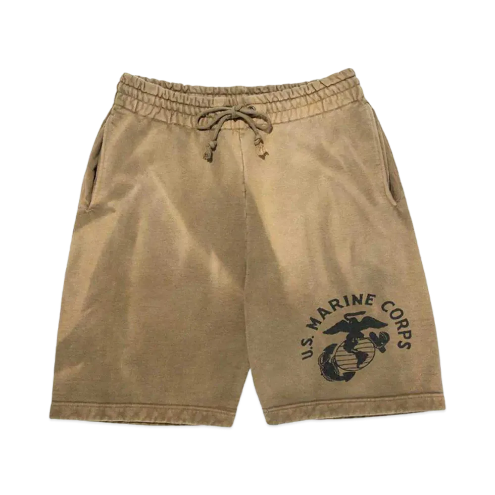 BOW WOW USMC SWEAT SHORTS "COYOTE SUNBURN"