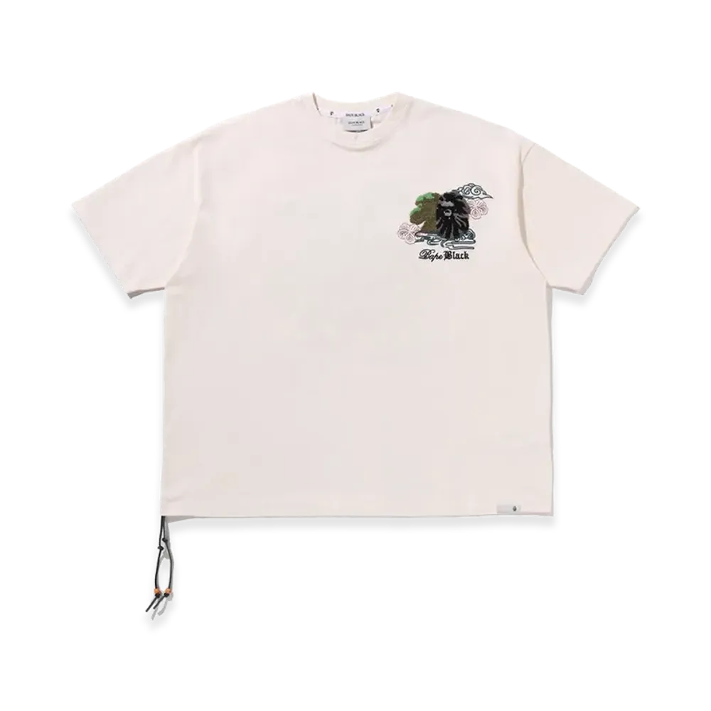 A BATHING APE Bonsai EMB Tee "Ivory"