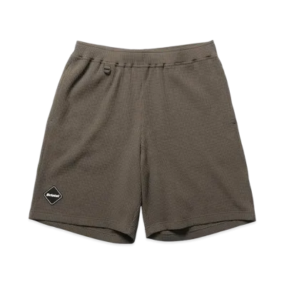 F.C.Real Bristol Tech Waffle Lounge Shorts "Brown"