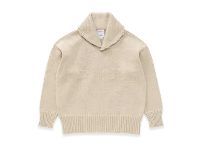 visvim Monte Shawl Collar Knit "Ivory"