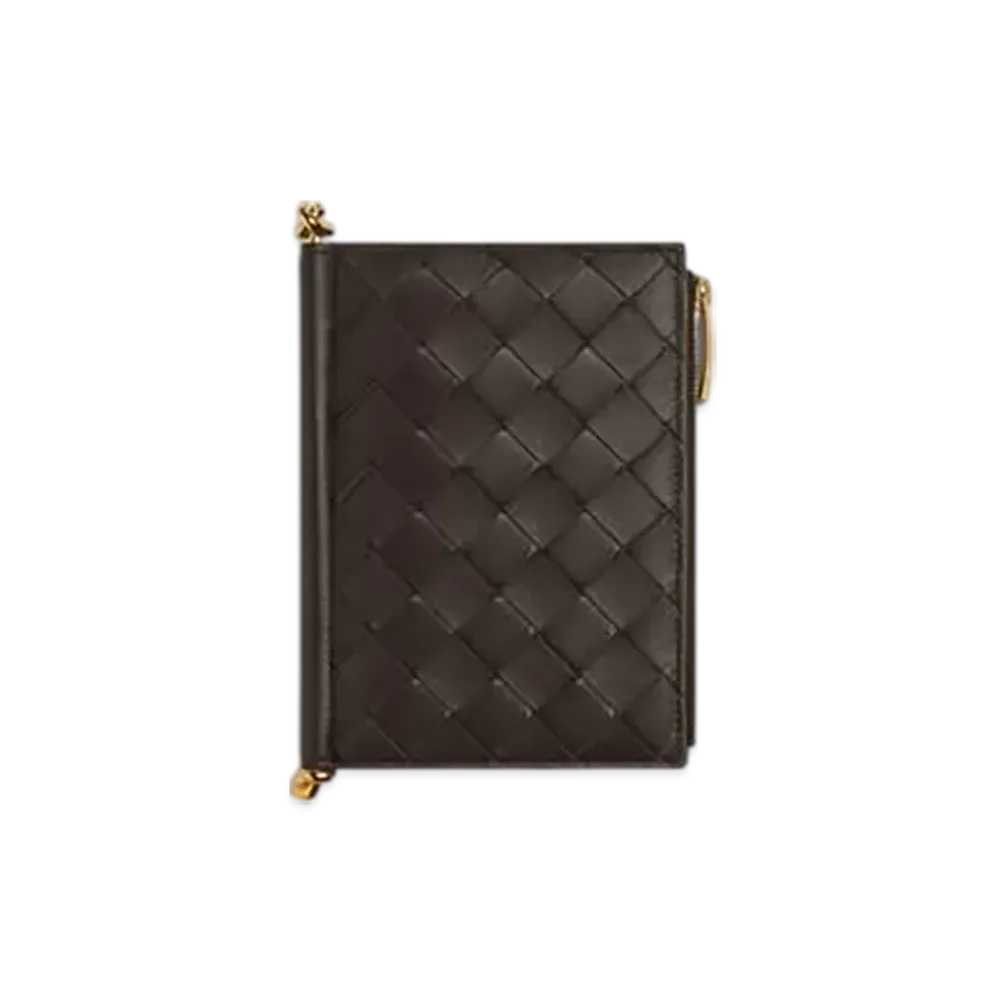Bottega Veneta Solstice Medium Bi-Fold Wallet "Fondente"