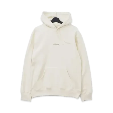 Supreme Trademark Hooded Sweatshirt "Ivory"