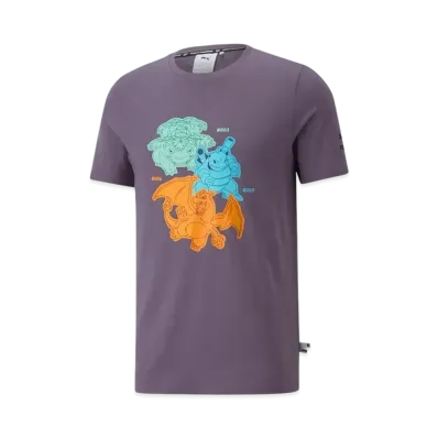 Pokémon x PUMA T Shirt "Purple Charcoal"