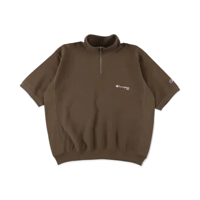 WIND AND SEA x Champion Reverse Weave(R) S/S Half Zip Sweatshirt "Coyote"