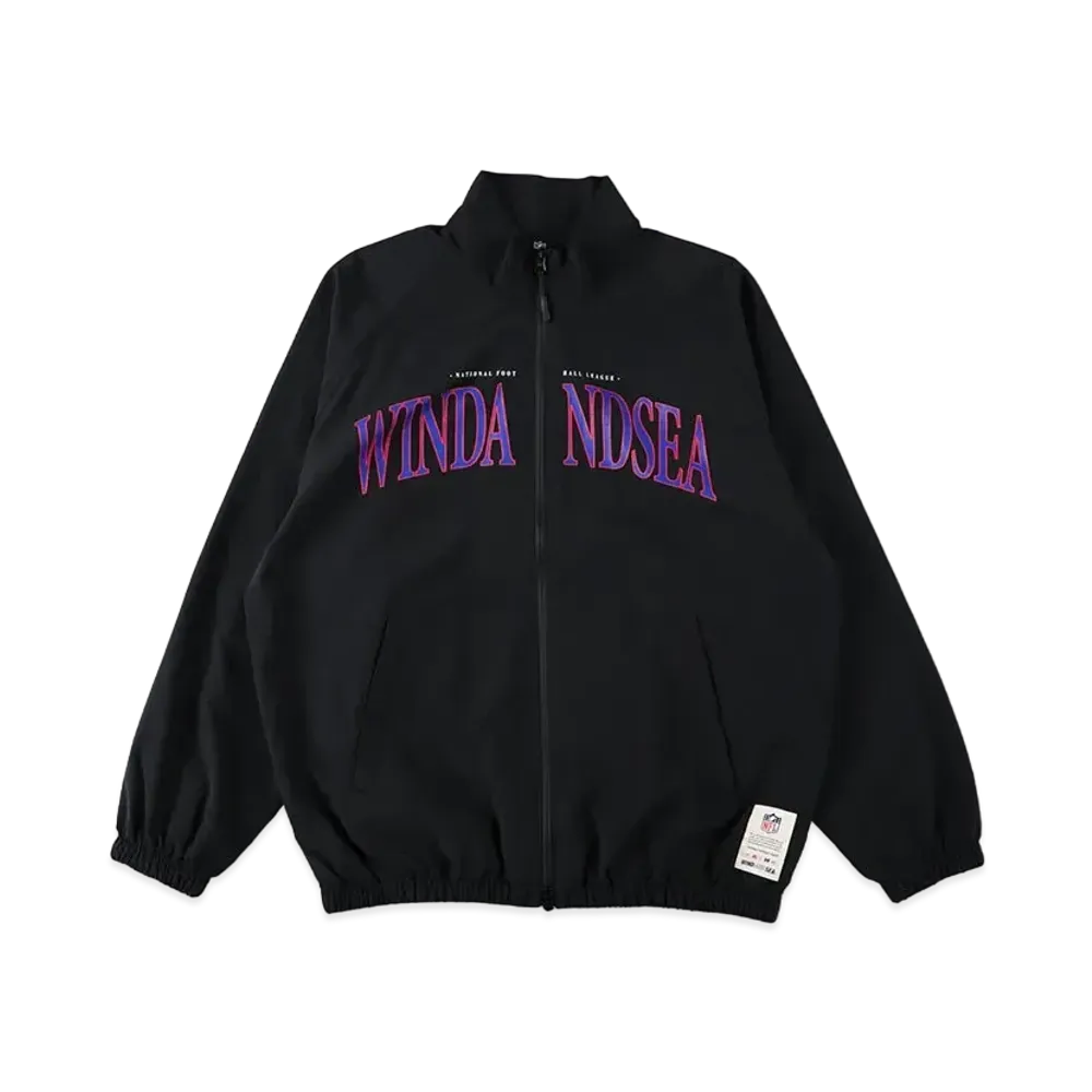 WIND AND SEA x NFL Classic Logo Nylon Jacket "Black"