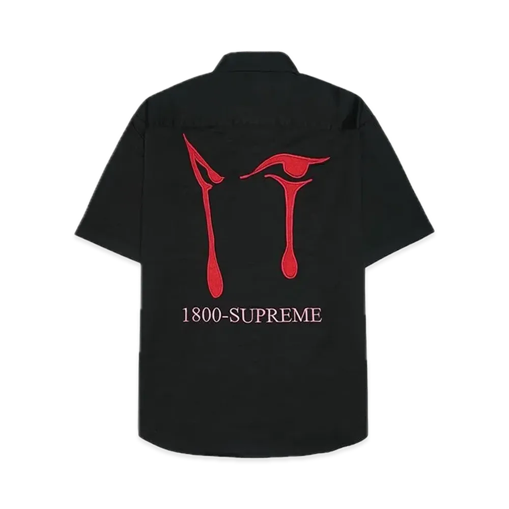 Supreme AOI Eyes S/S Work Shirt "Black"
