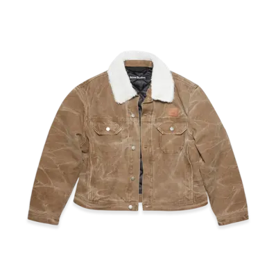 Acne Studios Padded Denim Jacket "Toffee Brown"