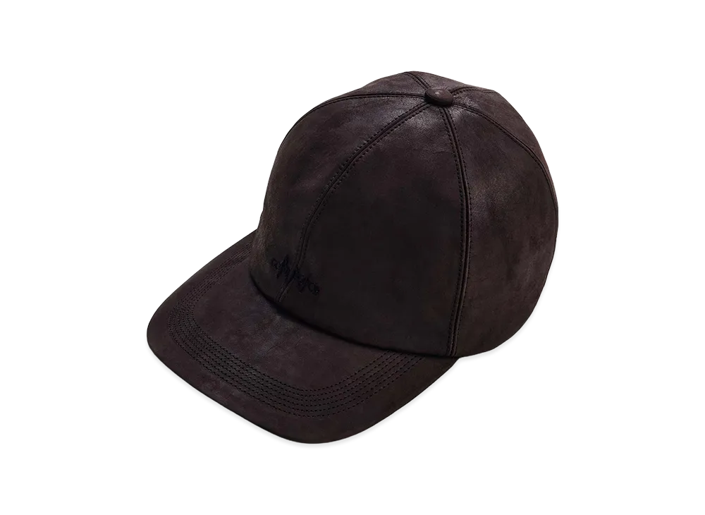 NICENESS Hollis Oiled Leather Long Bill Cap "Brown"