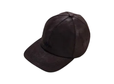 NICENESS Hollis Oiled Leather Long Bill Cap "Brown"