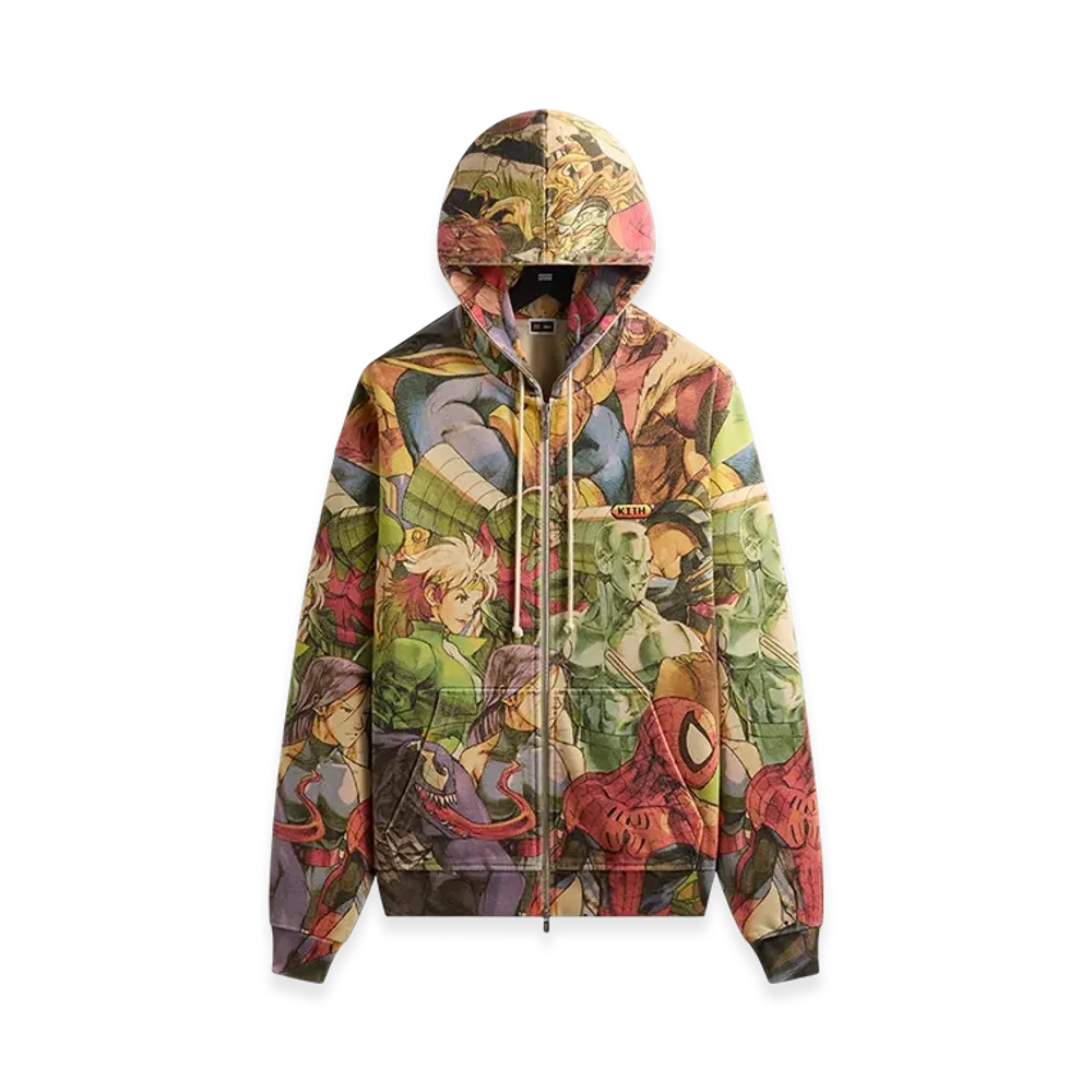 Kith x Marvel vs. Capcom New Age of Heroes Nelson Full Zip Hoodie "Veil"