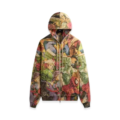 Kith x Marvel vs. Capcom New Age of Heroes Nelson Full Zip Hoodie "Veil"