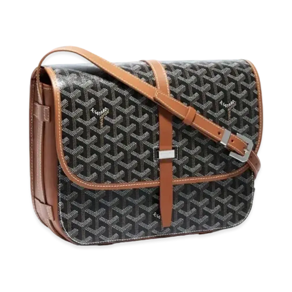 Goyard Belvedere MM Bag "Black/Brown"