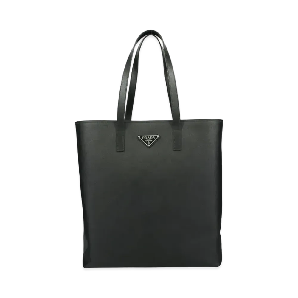 PRADA Saffiano Leather Tote Bag "Black"
