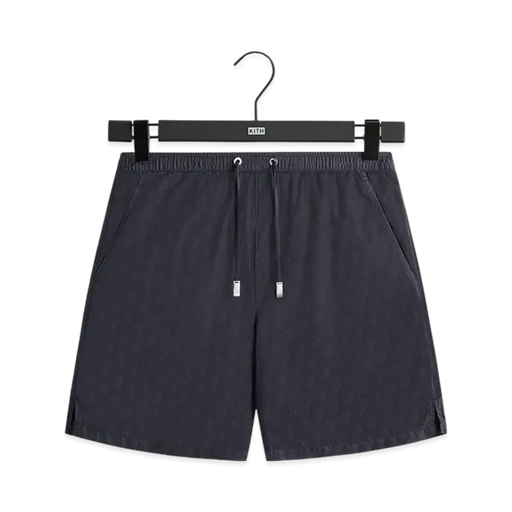 Kith x Giorgio Armani Jacquard Collins Swim Short "Ink"