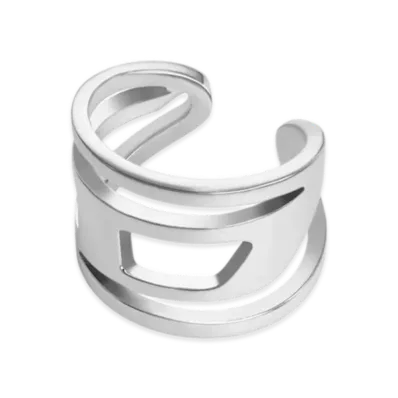 Diesel Dx1532040 Stainless Steel Ear Cuff "Silver"